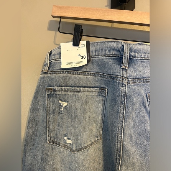 Kancan slightly distressed straight leg jeans size 13/30 NWT - Picture 8 of 8